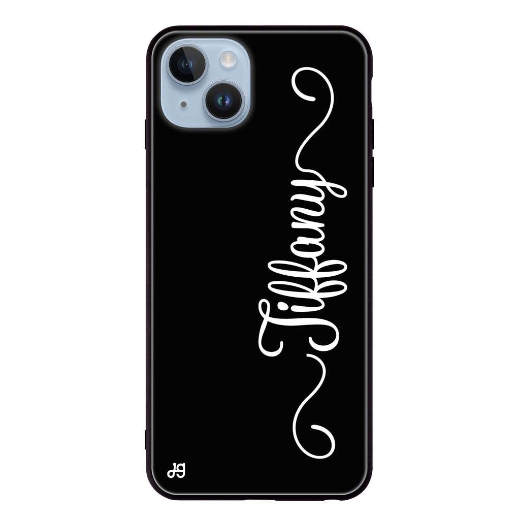 Vertical Cursive Handwritten iPhone 14 超薄強化玻璃殻