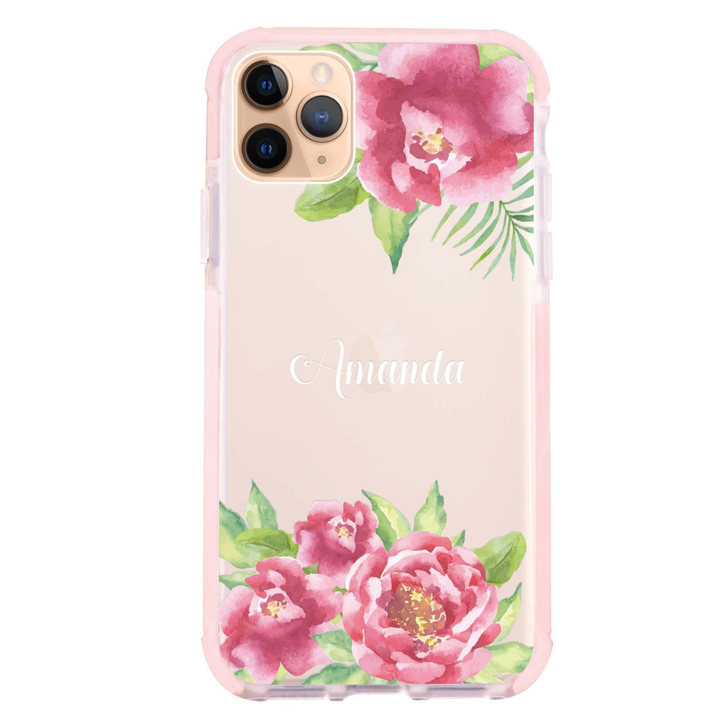 Watercolor Paeonia iPhone 11 Pro 吸震防摔保護殼