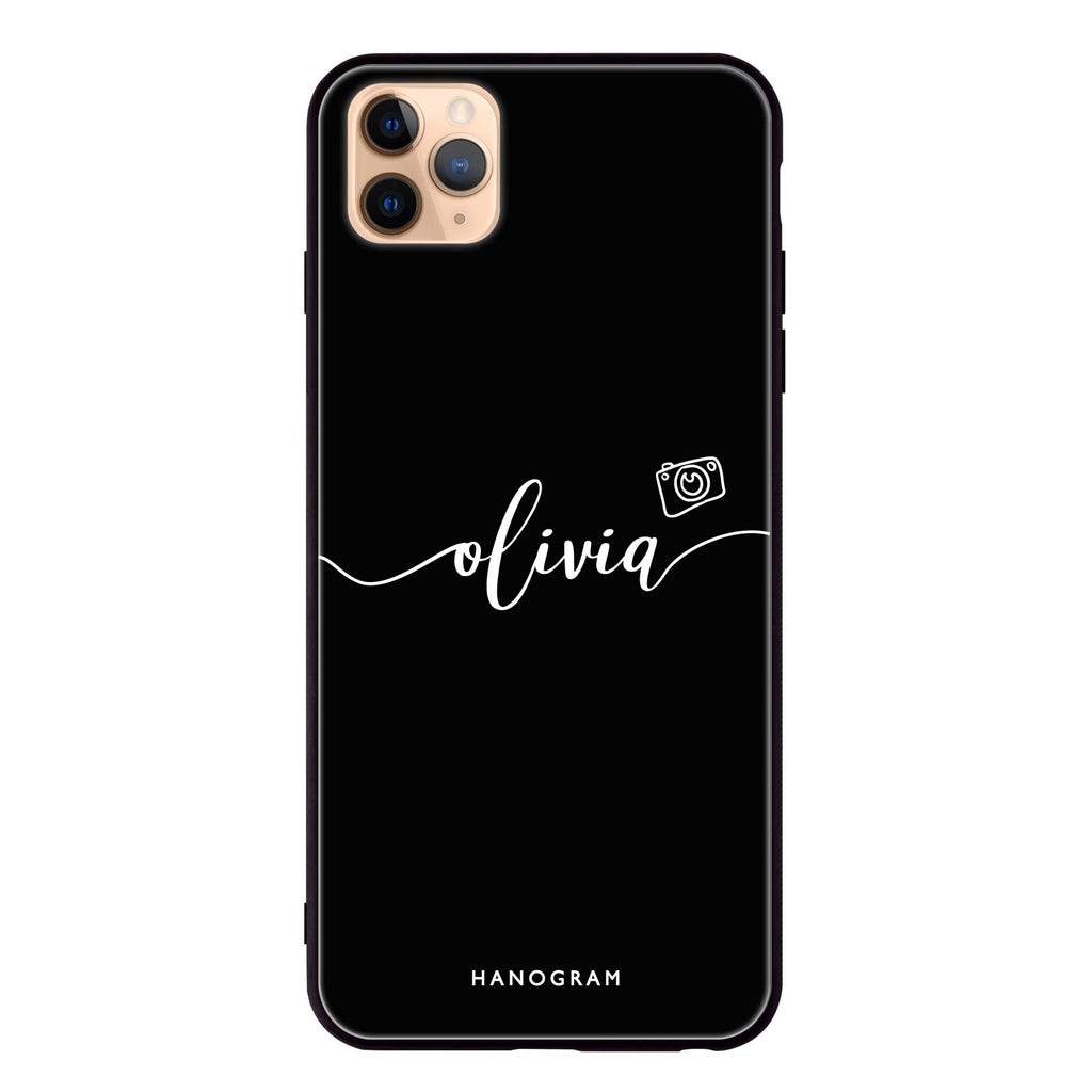 Camera & Handwritten iPhone 11 Pro Max 超薄強化玻璃殻
