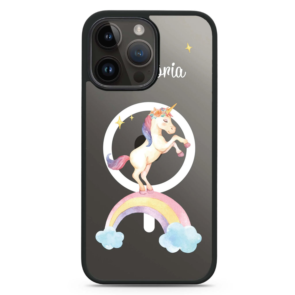 Rainbow Unicorn Unicorn Magsafe 兼容防衝擊保護殼