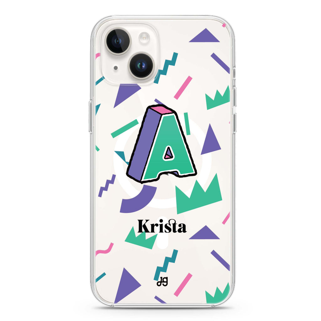 Inspired Monogram iPhone 14 Plus Magsafe 兼容水晶透明保護殼