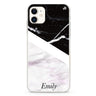 Black & White Marble iPhone 11 水晶透明保護殼