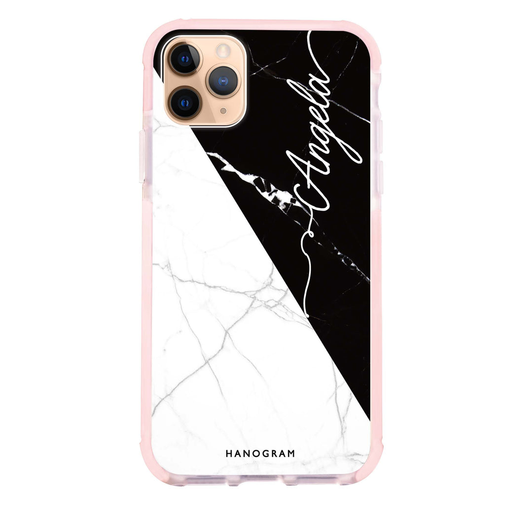 Black And White Marble iPhone 吸震防摔保護殼