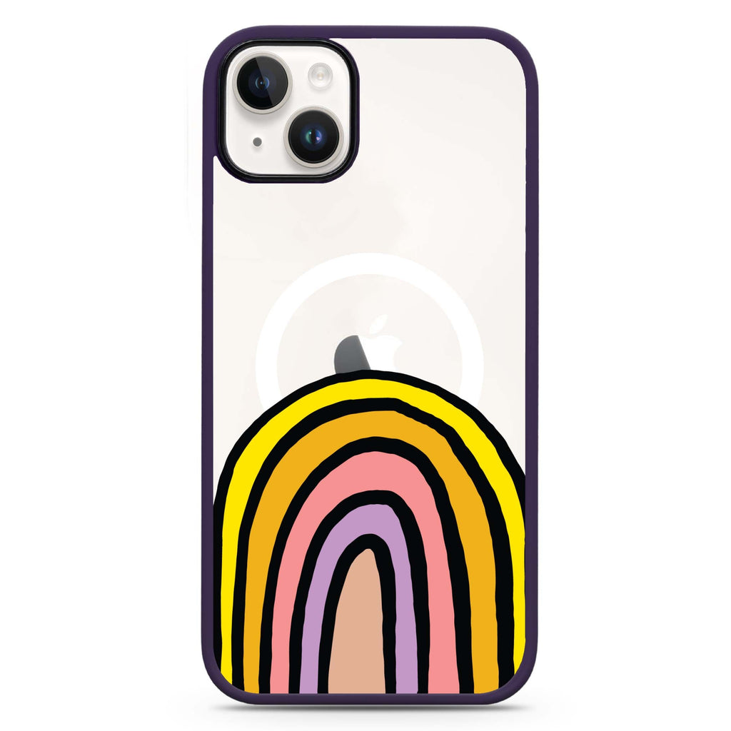 Happy Rainbow iPhone 14 Plus Magsafe 兼容防衝擊保護殼