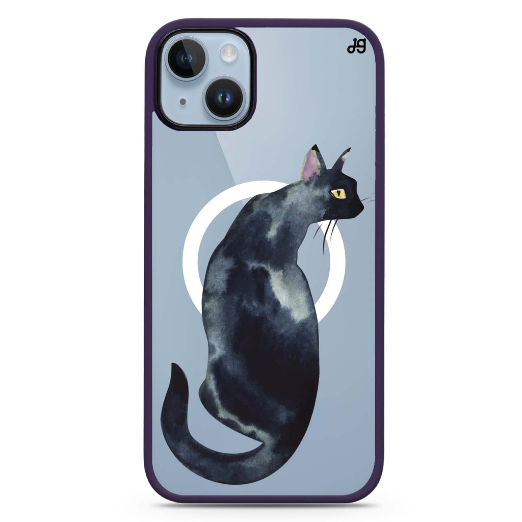 Watercolour Cat iPhone 14 Plus Magsafe 兼容防衝擊保護殼