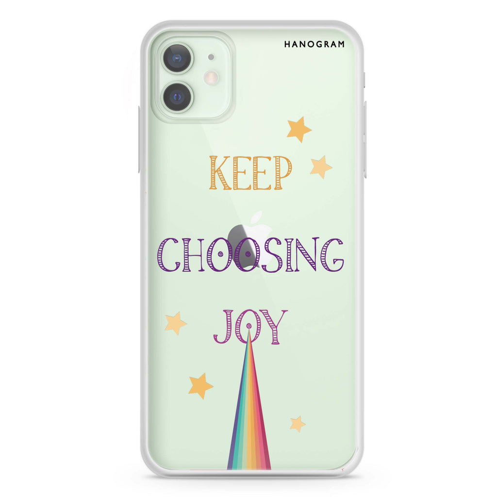 Keep choosing joy iPhone 12 mini 透明軟保護殻