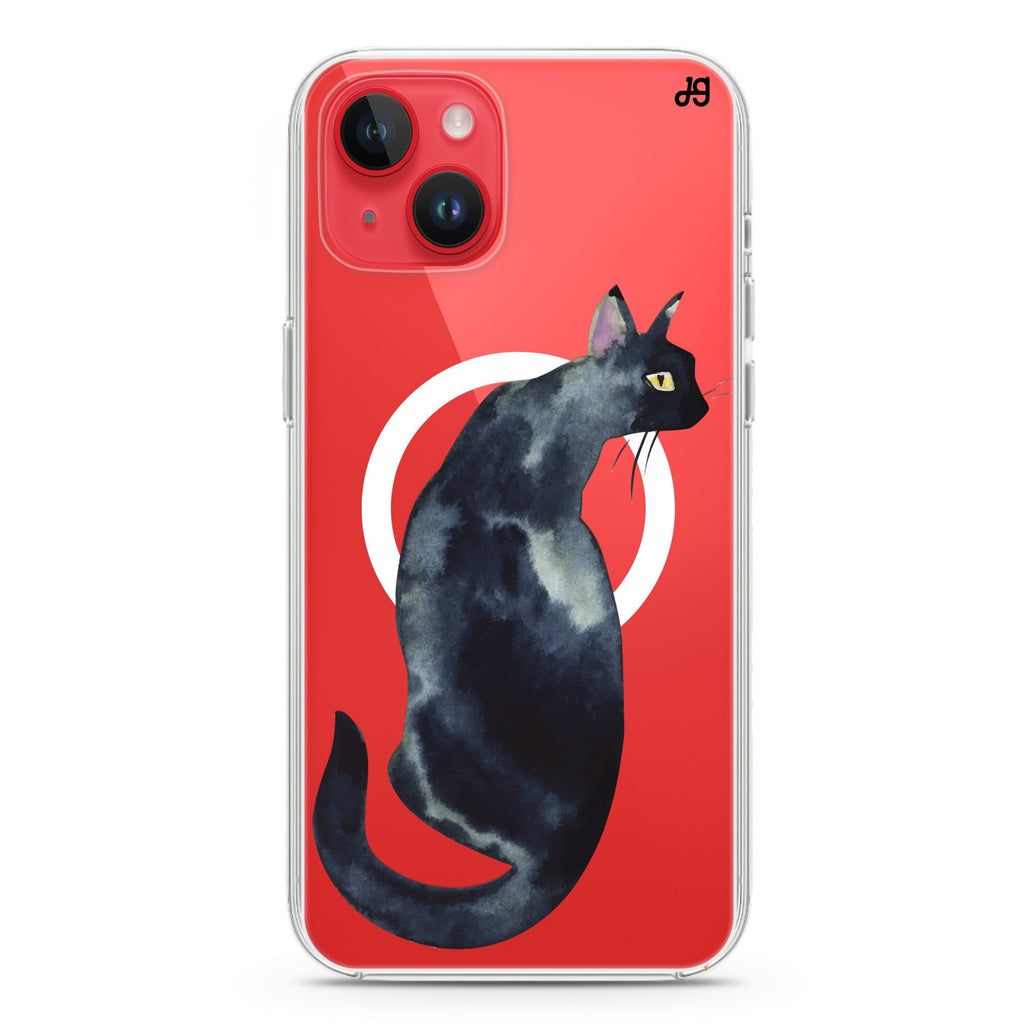 Watercolour Cat iPhone 14 Magsafe 兼容水晶透明保護殼