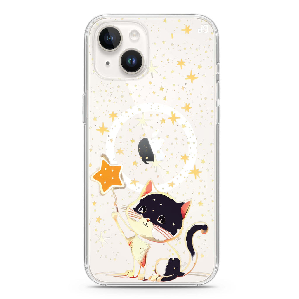 Cat & Star iPhone 14 Magsafe 兼容水晶透明保護殼
