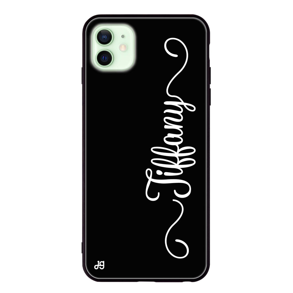 Vertical Cursive Handwritten iPhone 12 mini 超薄強化玻璃殻