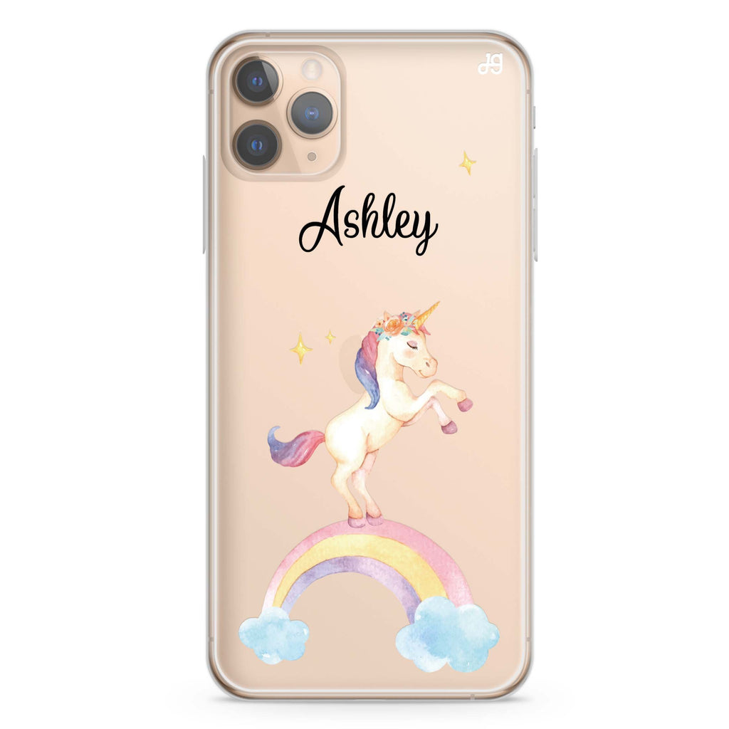 Rainbow Unicorn Unicorn iPhone 11 Pro Max 水晶透明保護殼