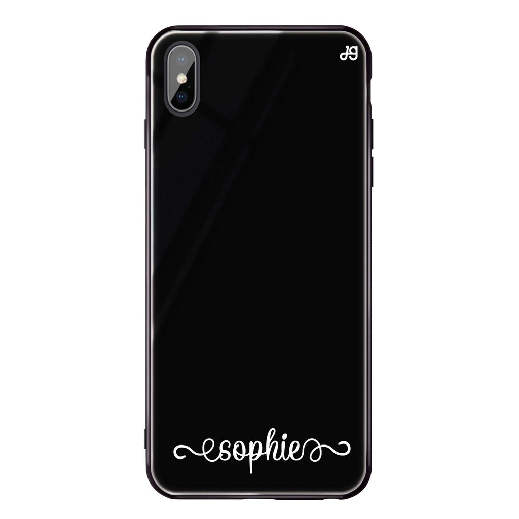 Cursive Handwritten iPhone XS 超薄強化玻璃殻