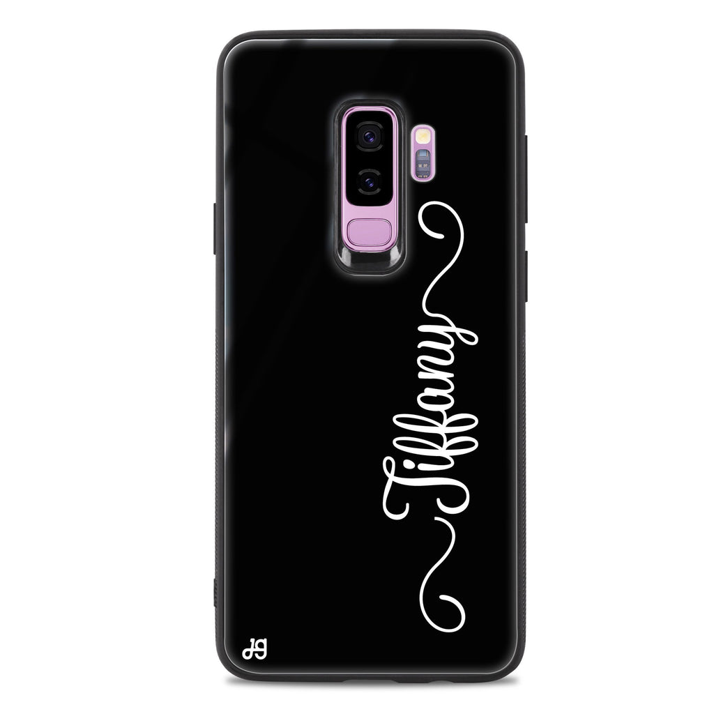 Vertical Cursive Handwritten Samsung S9 Plus 超薄強化玻璃殻