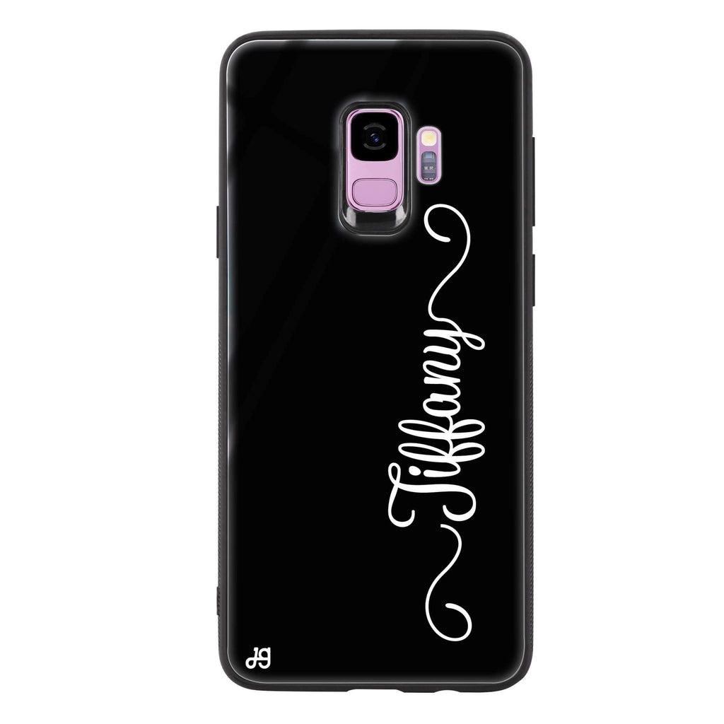 Vertical Cursive Handwritten Samsung S9 超薄強化玻璃殻