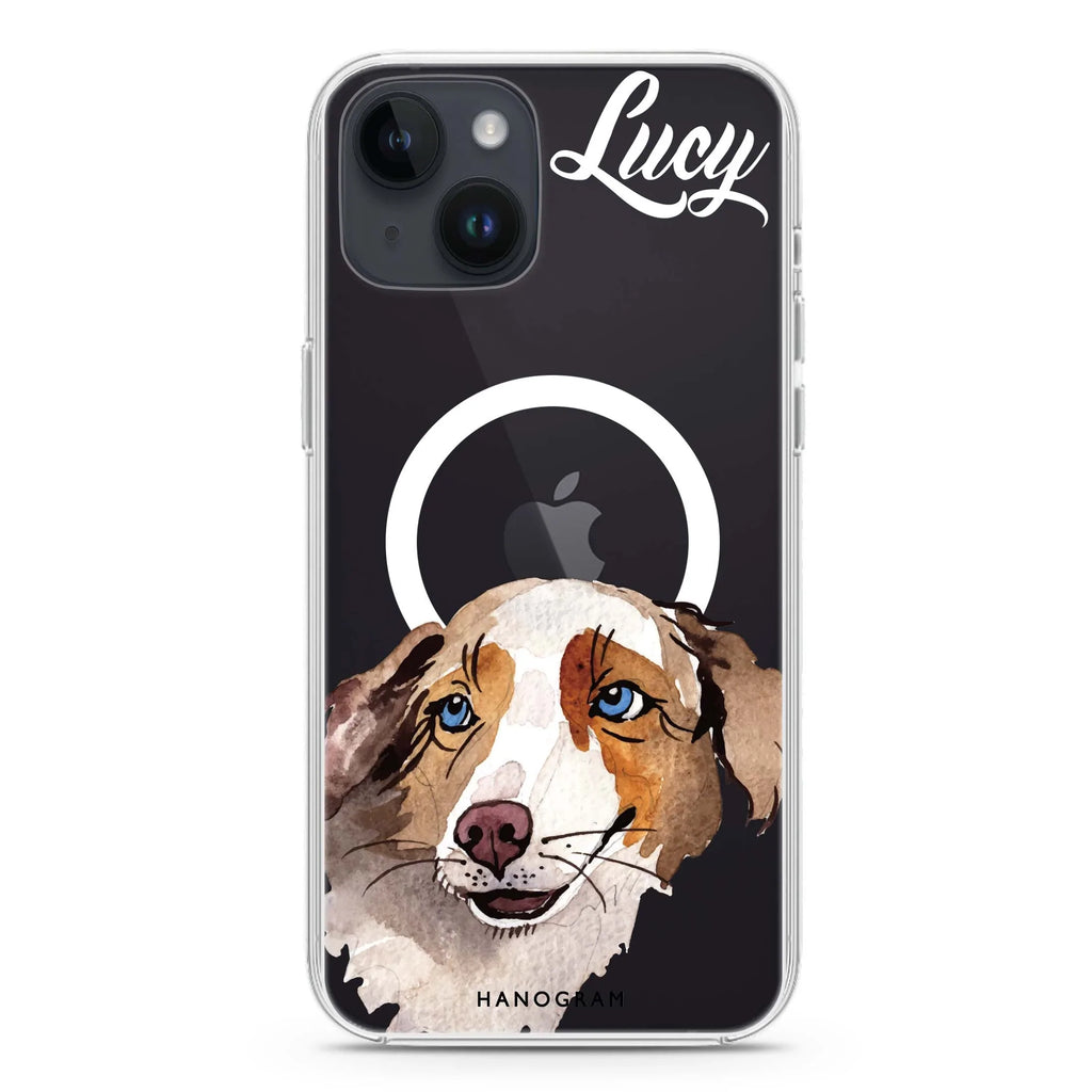 Beagle iPhone 14 Magsafe 兼容水晶透明保護殼