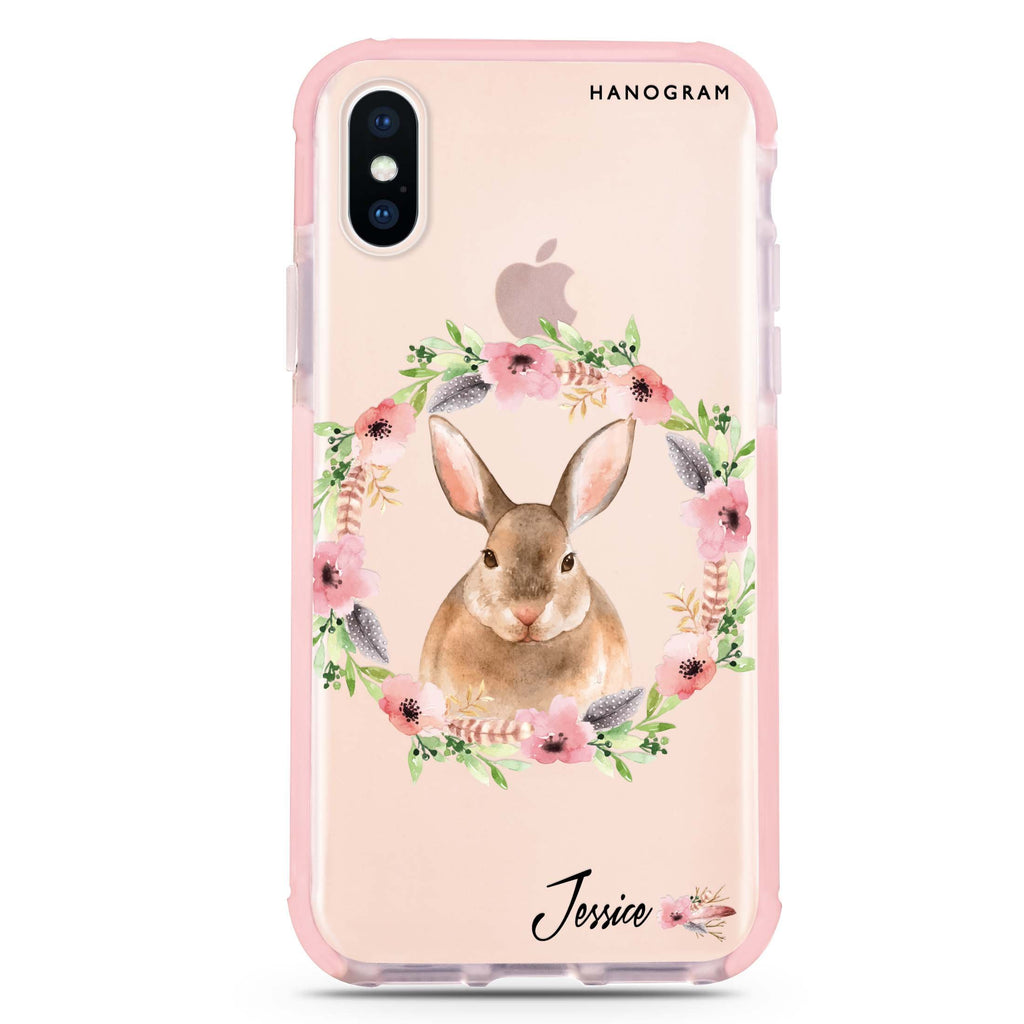 Floral Rabbit iPhone XS 吸震防摔保護殼