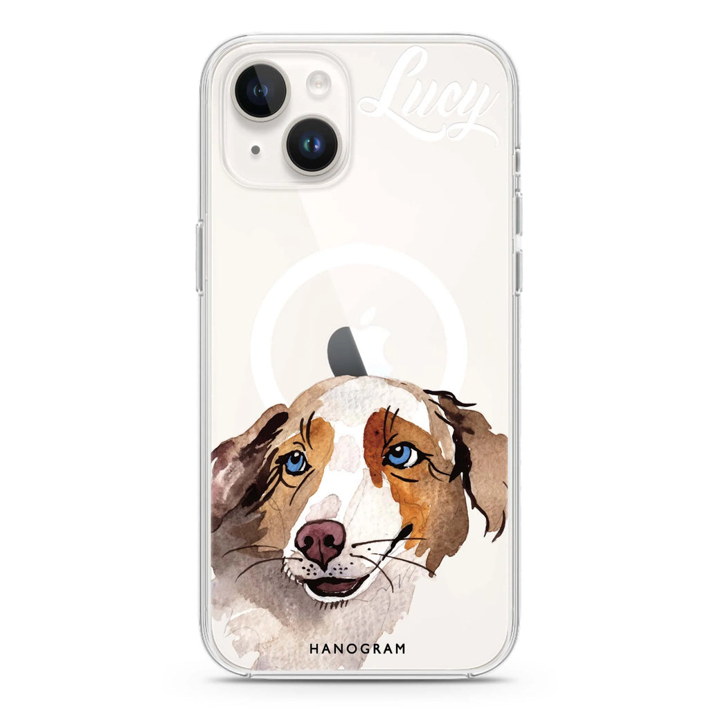 Beagle iPhone 14 Plus Magsafe 兼容水晶透明保護殼