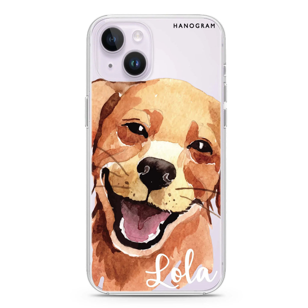Golden Retriever iPhone 14 Magsafe 兼容水晶透明保護殼