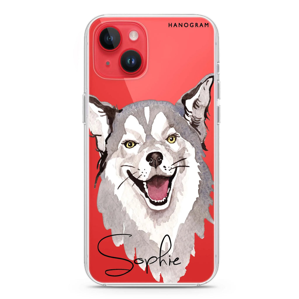 Border Collie iPhone 14 Magsafe 兼容水晶透明保護殼