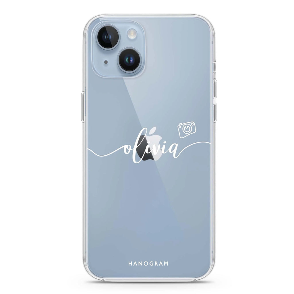 Camera & Handwritten iPhone 14 plus 水晶透明保護殼