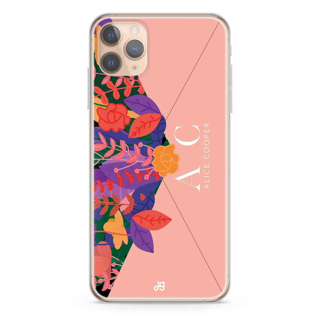 Letter Of Floral iPhone 11 Pro Max 水晶透明保護殼