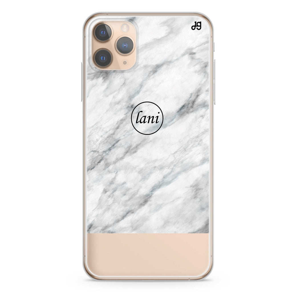 White Marble Transparent iPhone 11 Pro Max 水晶透明保護殼