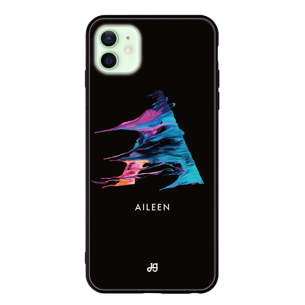 Watercolor Monogram iPhone 12 mini 超薄強化玻璃殻