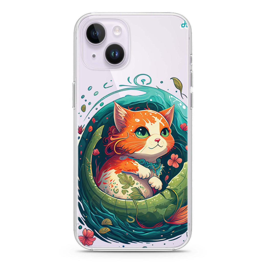 Mermaid Cat iPhone 14 水晶透明保護殼