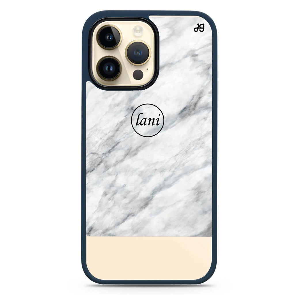 White Marble Transparent Magsafe 兼容防衝擊保護殼