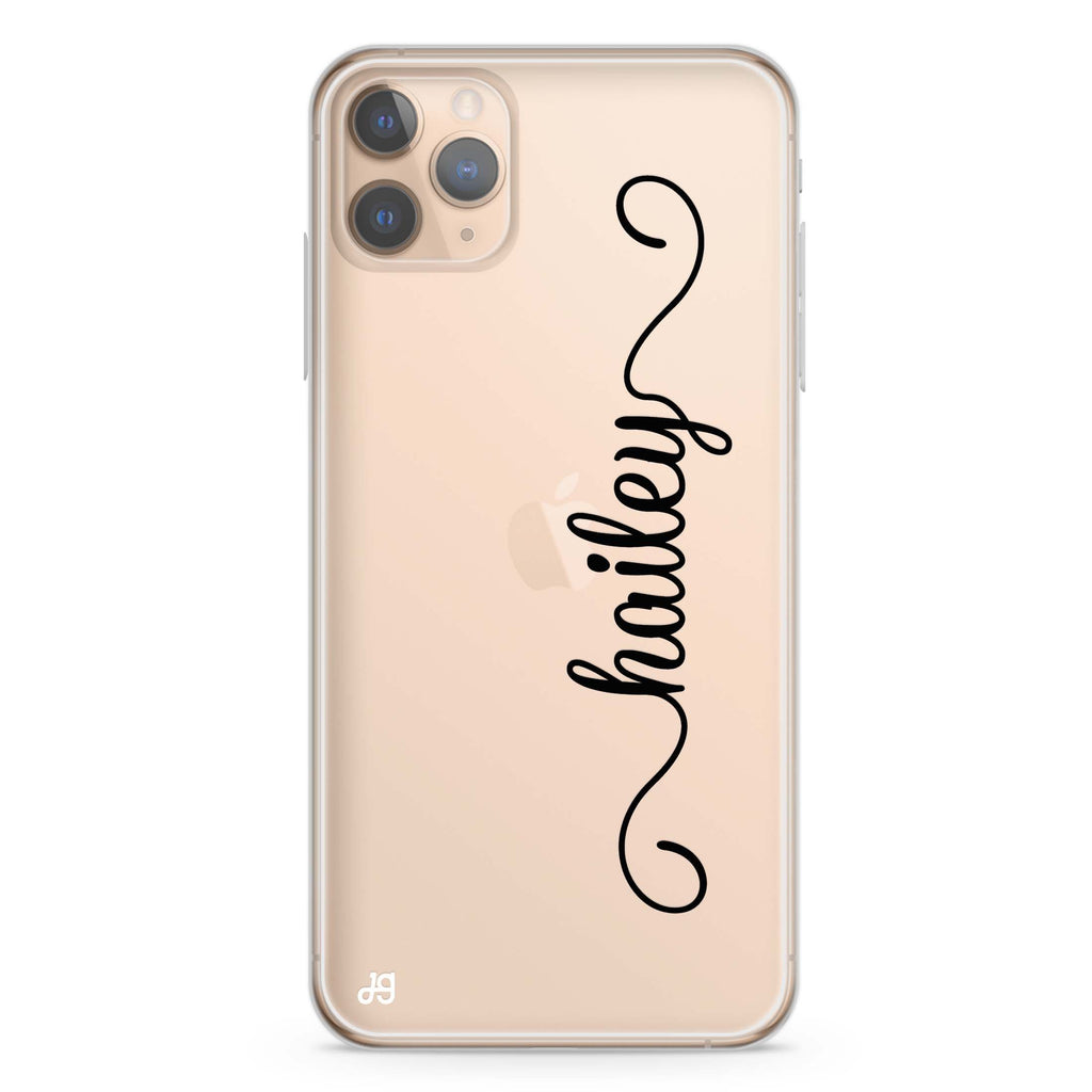Vertical Cursive Handwritten iPhone 11 Pro Max 水晶透明保護殼