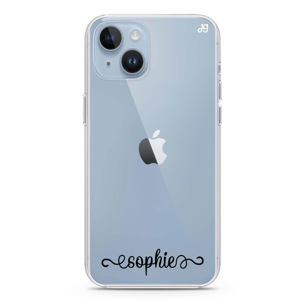 Cursive Handwritten iPhone 14 水晶透明保護殼