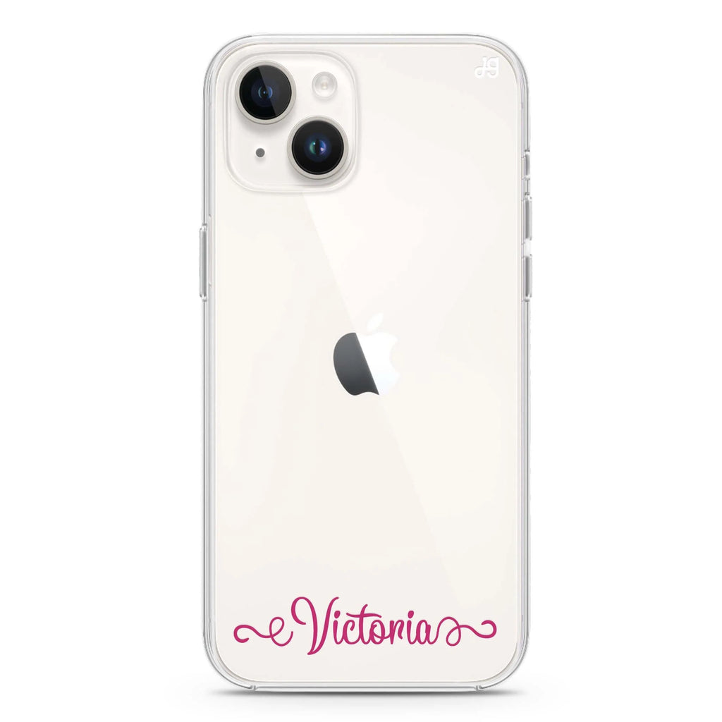 Cursive Handwritten iPhone 14 plus 水晶透明保護殼