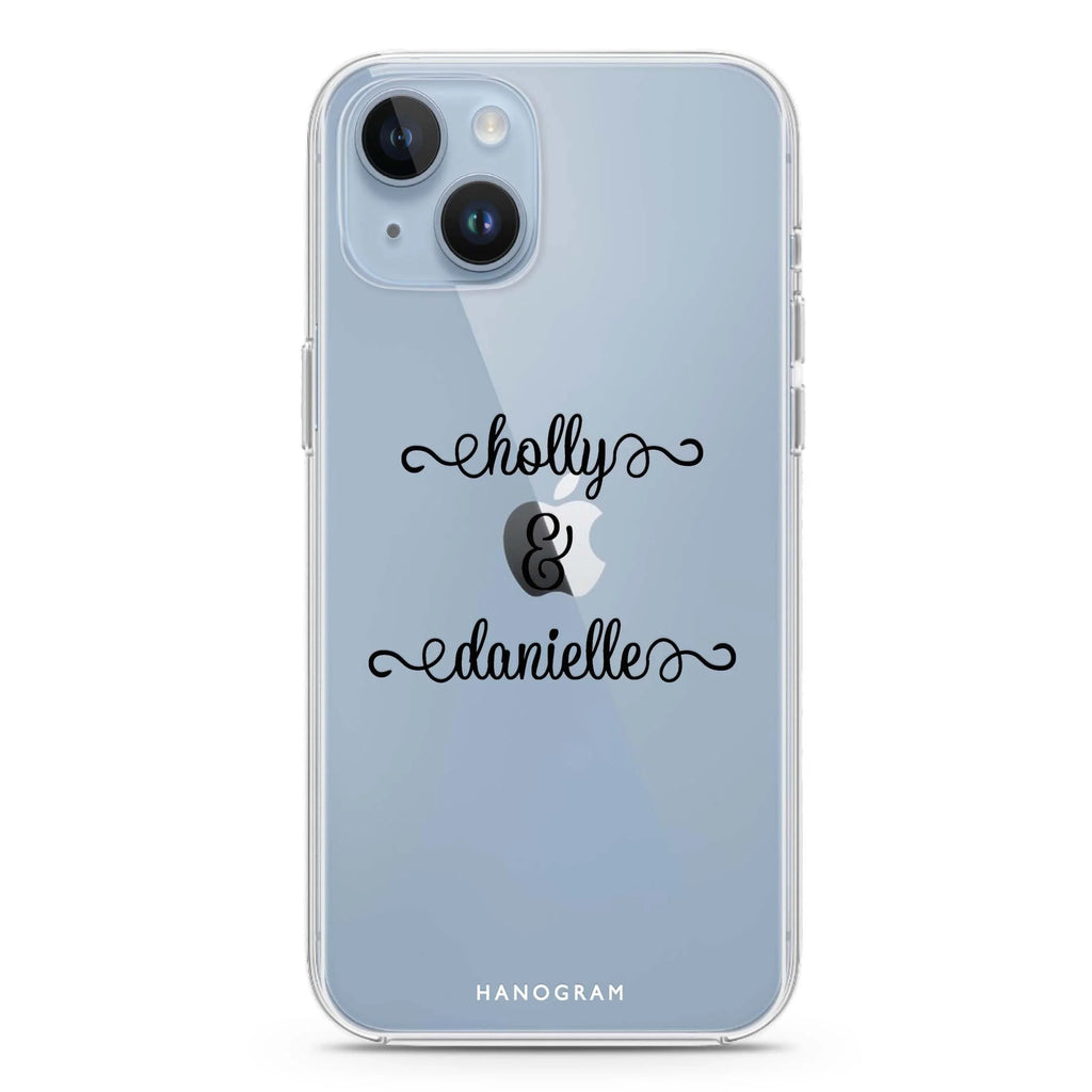 Our Cursive Handwritten iPhone 14 plus 水晶透明保護殼