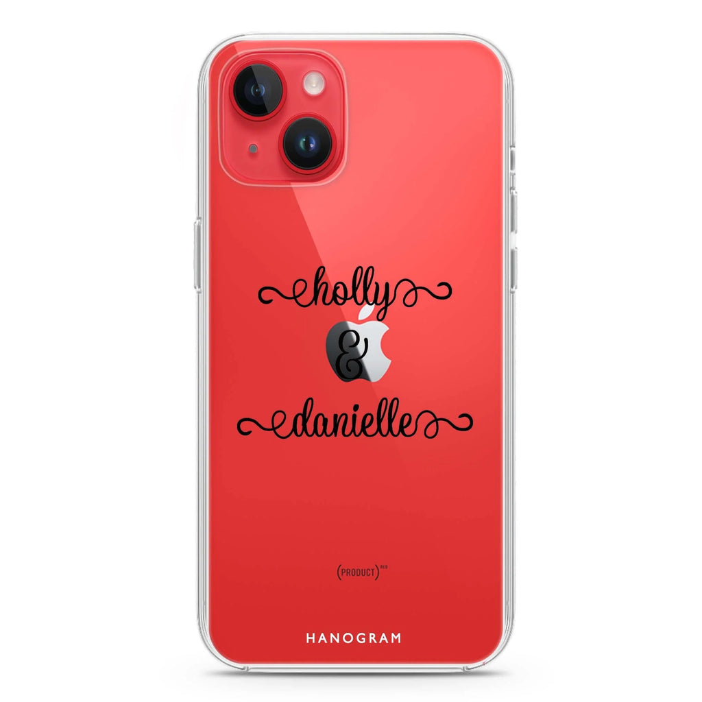 Our Cursive Handwritten iPhone 14 水晶透明保護殼