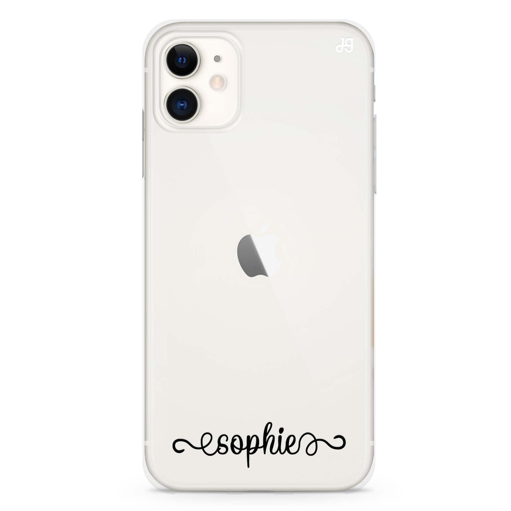 Cursive Handwritten iPhone 11 水晶透明保護殼