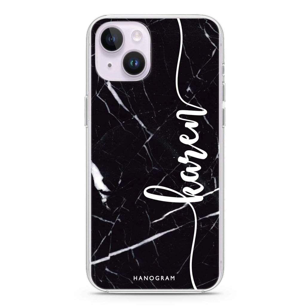 Vertical Handwritten II iPhone 14 Plus Magsafe 兼容水晶透明保護殼