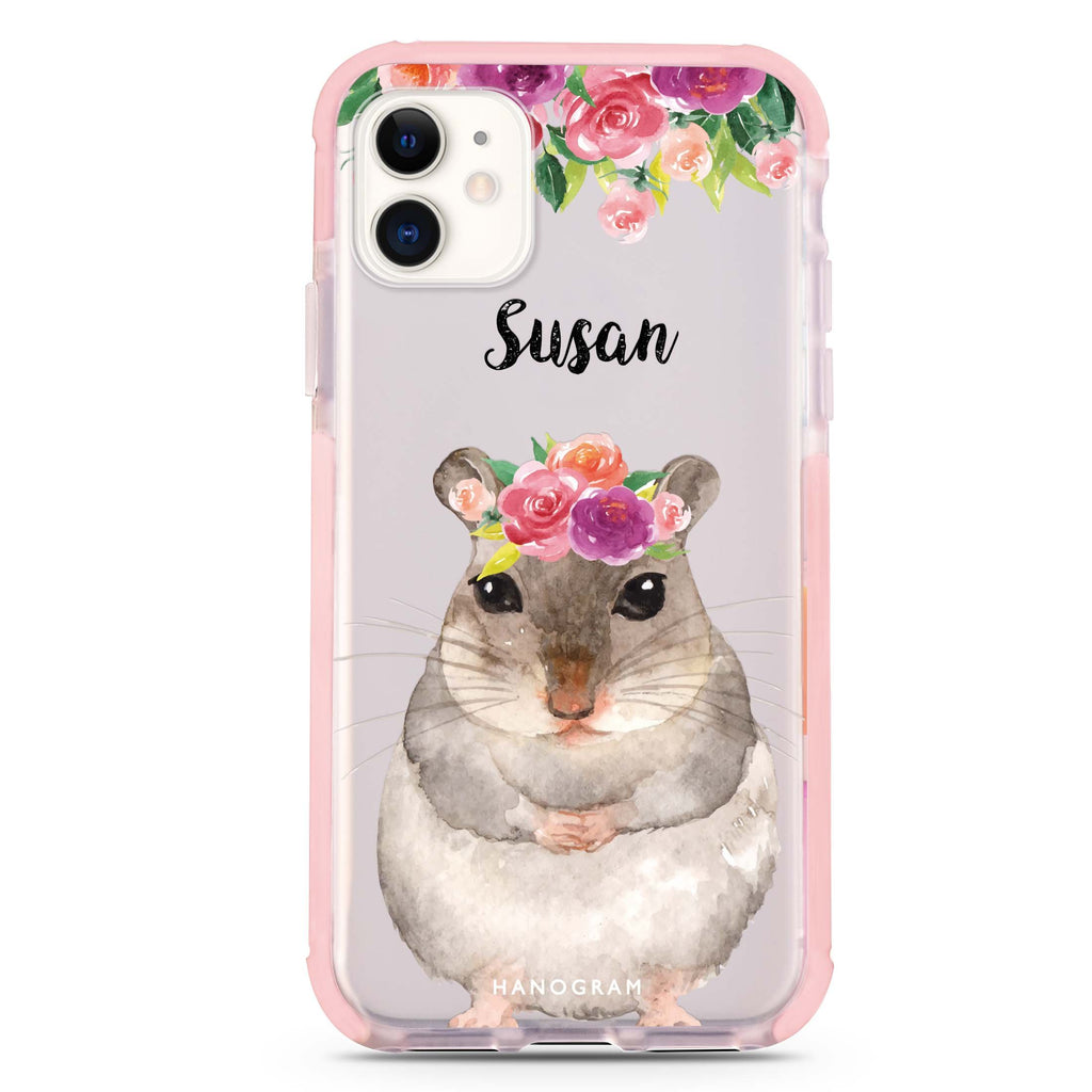 Floral and Hamster iPhone 11 吸震防摔保護殼