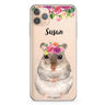 Floral and Hamster iPhone 11 Pro Max 水晶透明保護殼