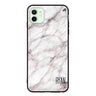 White Marble iPhone 12 mini 超薄強化玻璃殻