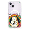 Lucky Cat iPhone 14 Plus Magsafe 兼容水晶透明保護殼