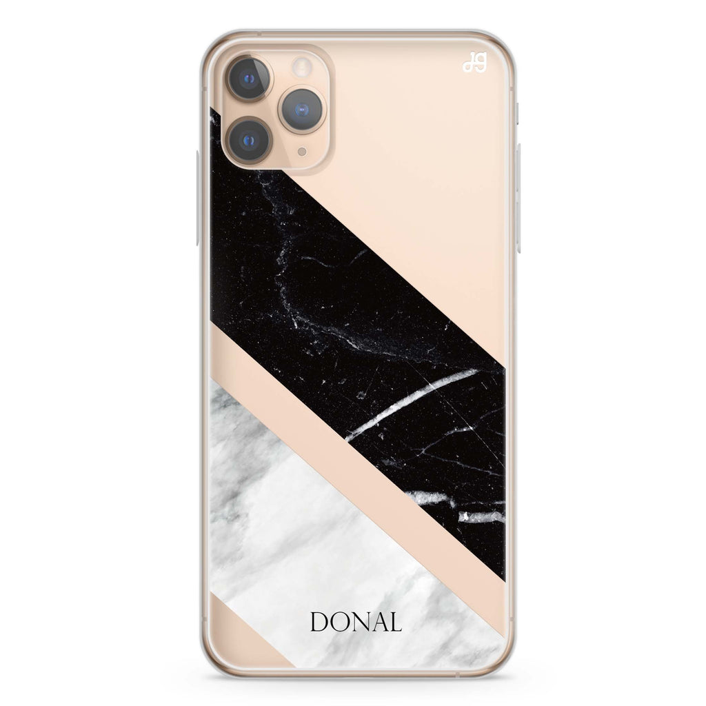 B & W Marble iPhone 11 Pro 水晶透明保護殼
