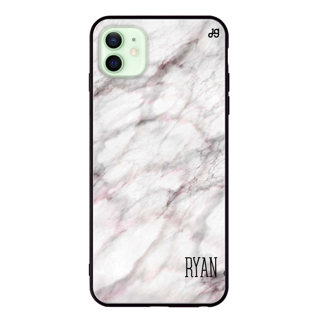 White Marble iPhone 12 超薄強化玻璃殻