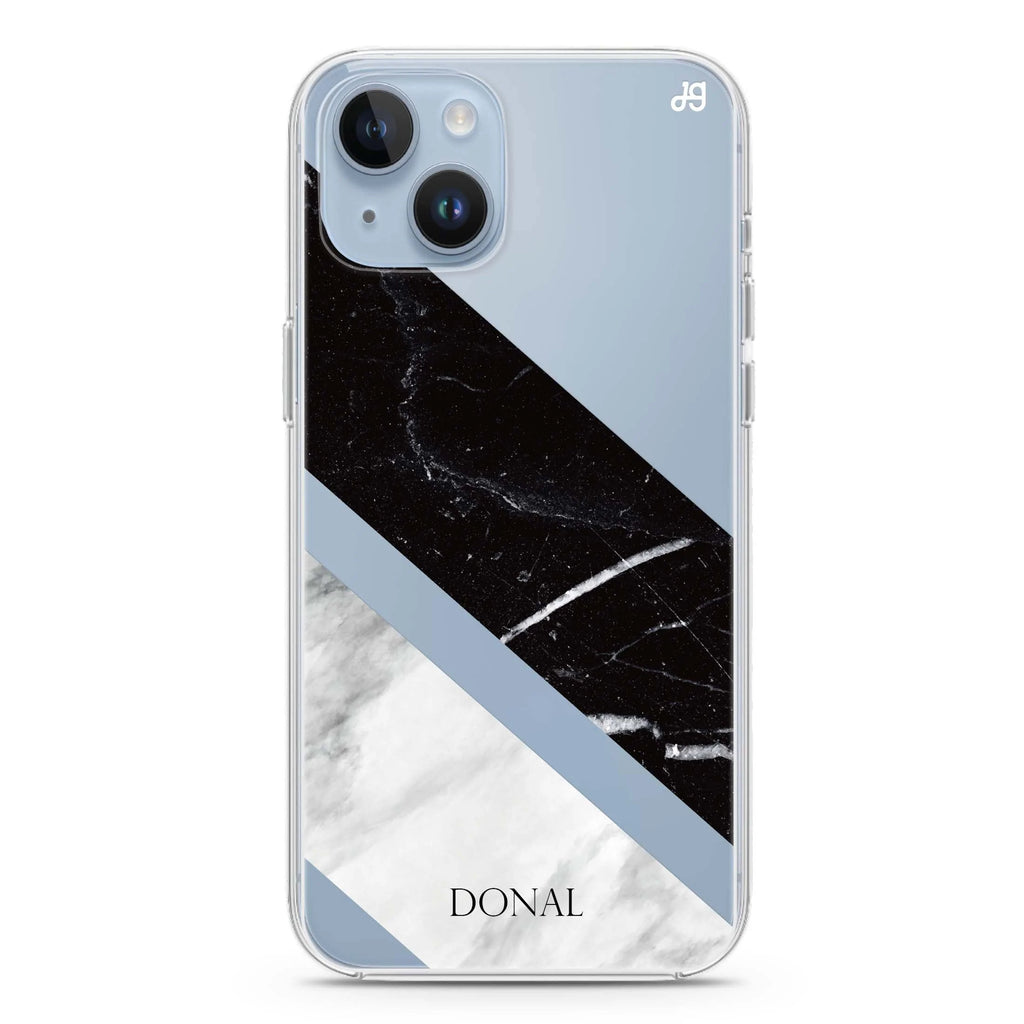 B & W Marble iPhone 14 水晶透明保護殼