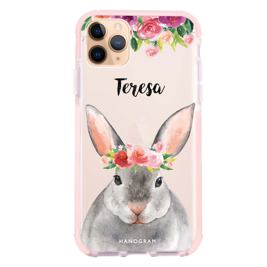 Floral and Bunny iPhone 11 Pro Max 吸震防摔保護殼