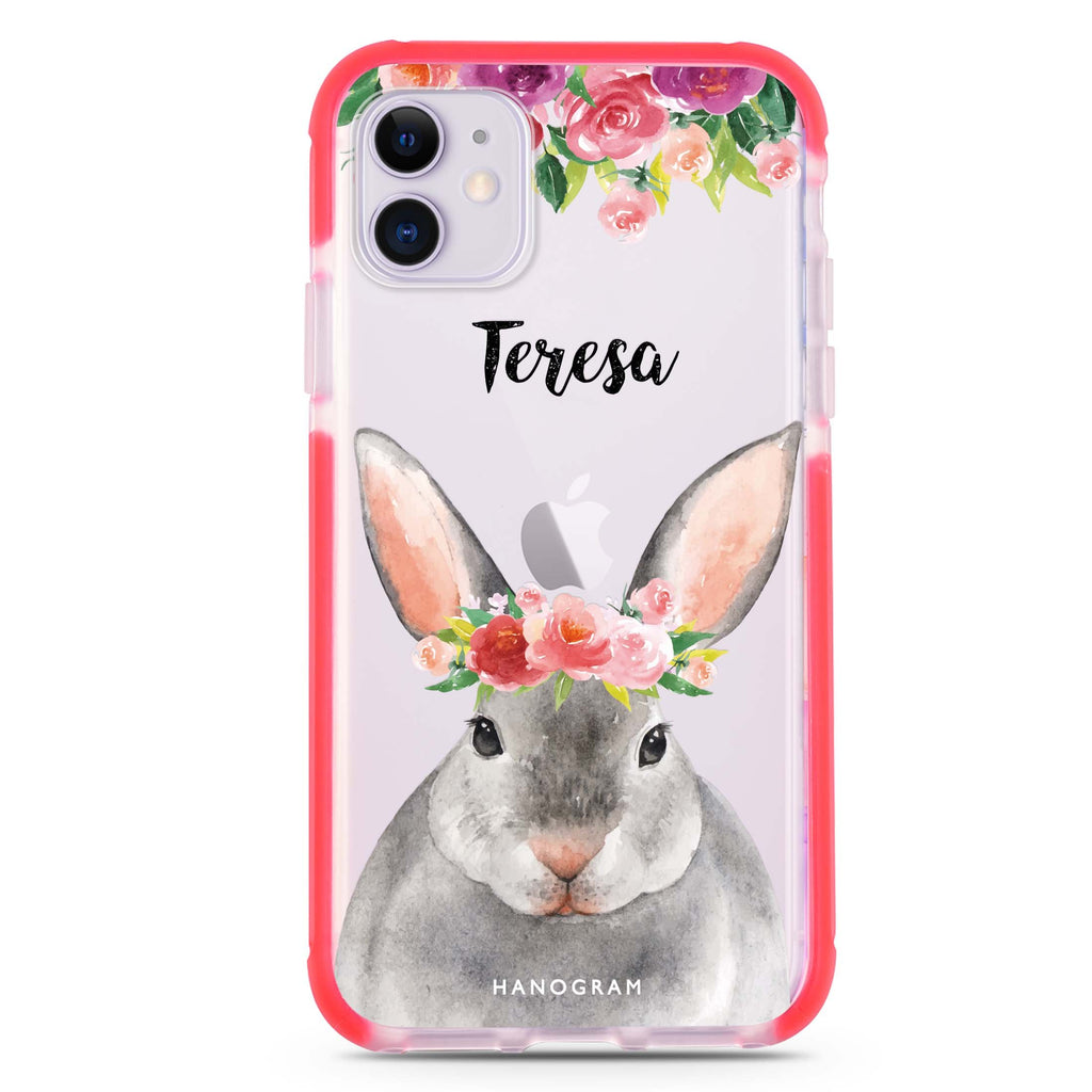 Floral and Bunny iPhone 11 吸震防摔保護殼