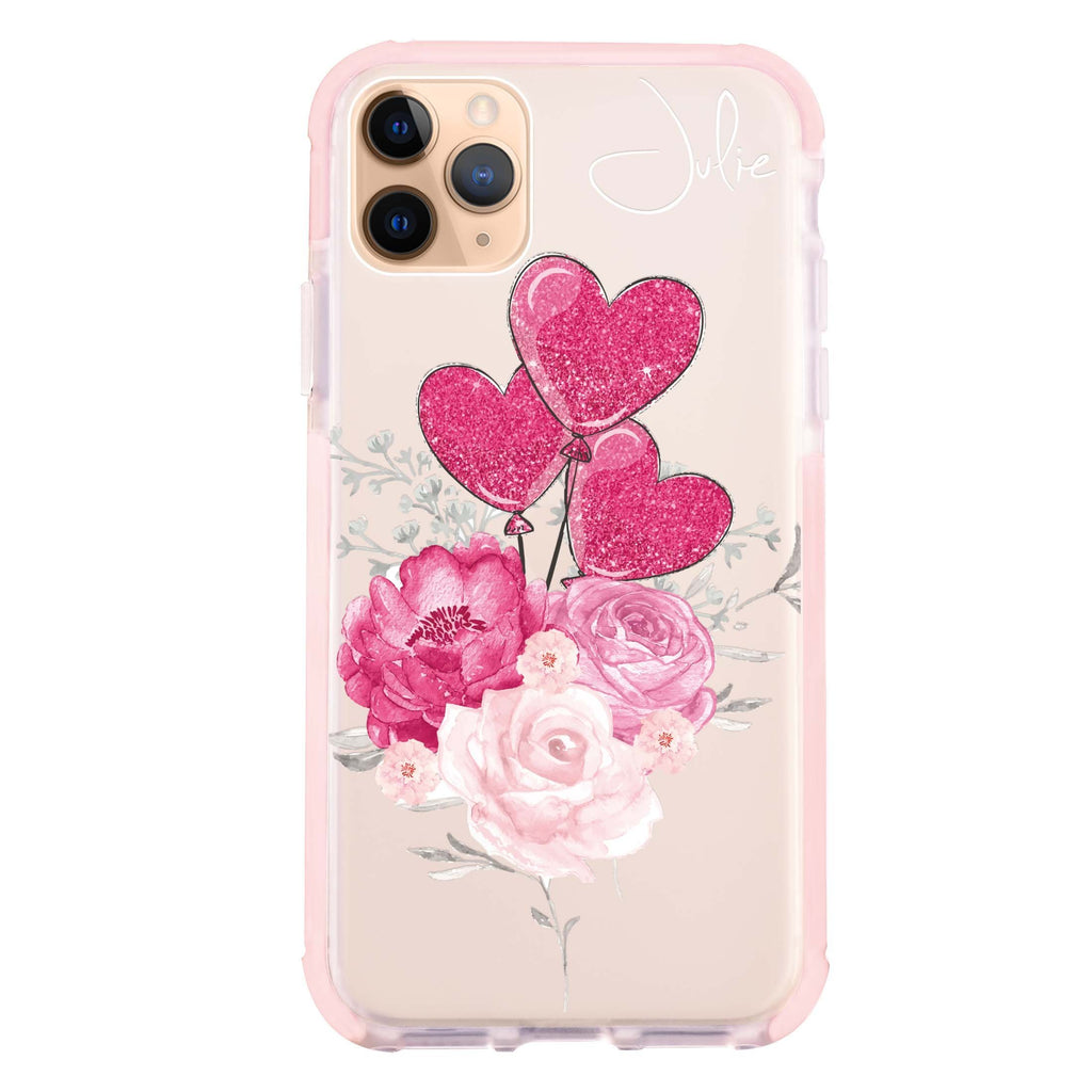 Sweet Heart With Rose iPhone 11 Pro 吸震防摔保護殼