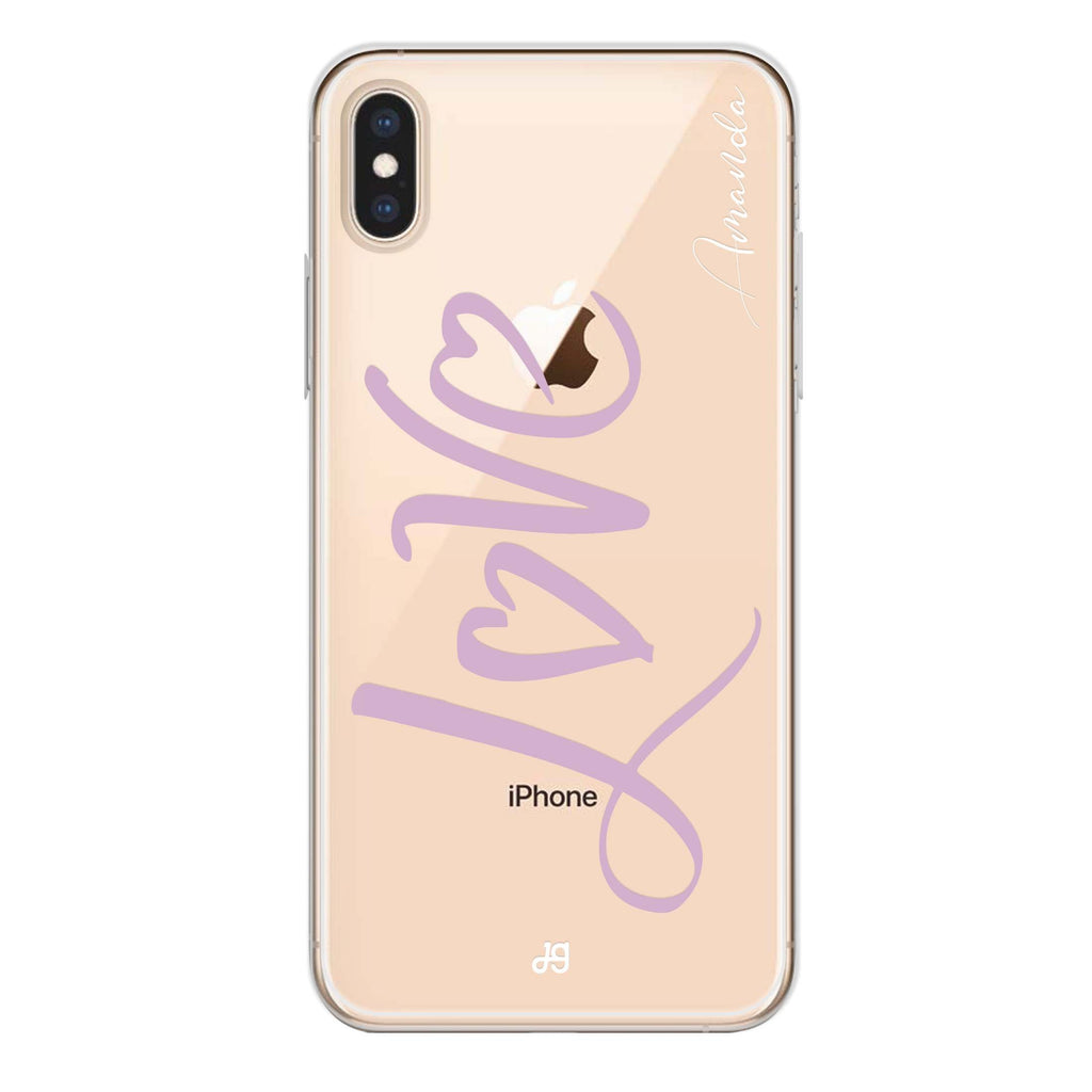 Love & Love iPhone XS 水晶透明保護殼