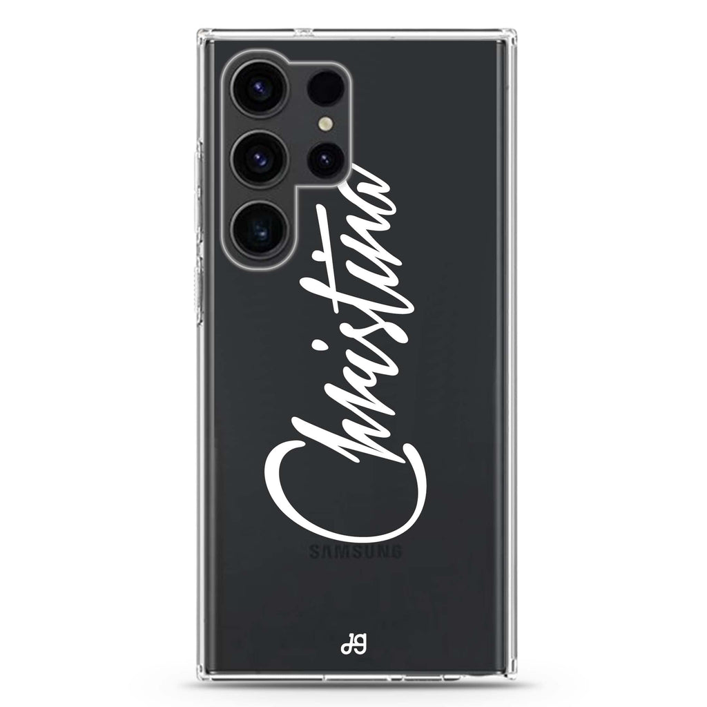 My Love Handwritten Samsung Galaxy Ultra 可加名字透明保護殼，適用 S26/S25/S24/S23 Ultra，圖1