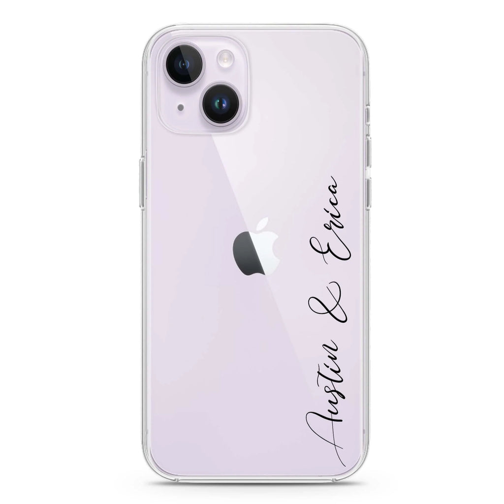 Handwritten You And Me iPhone 14 水晶透明保護殼