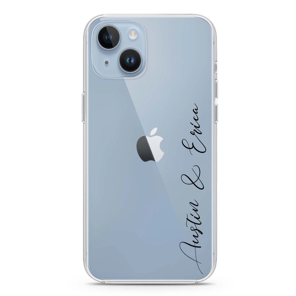 Handwritten You And Me iPhone 14 plus 水晶透明保護殼