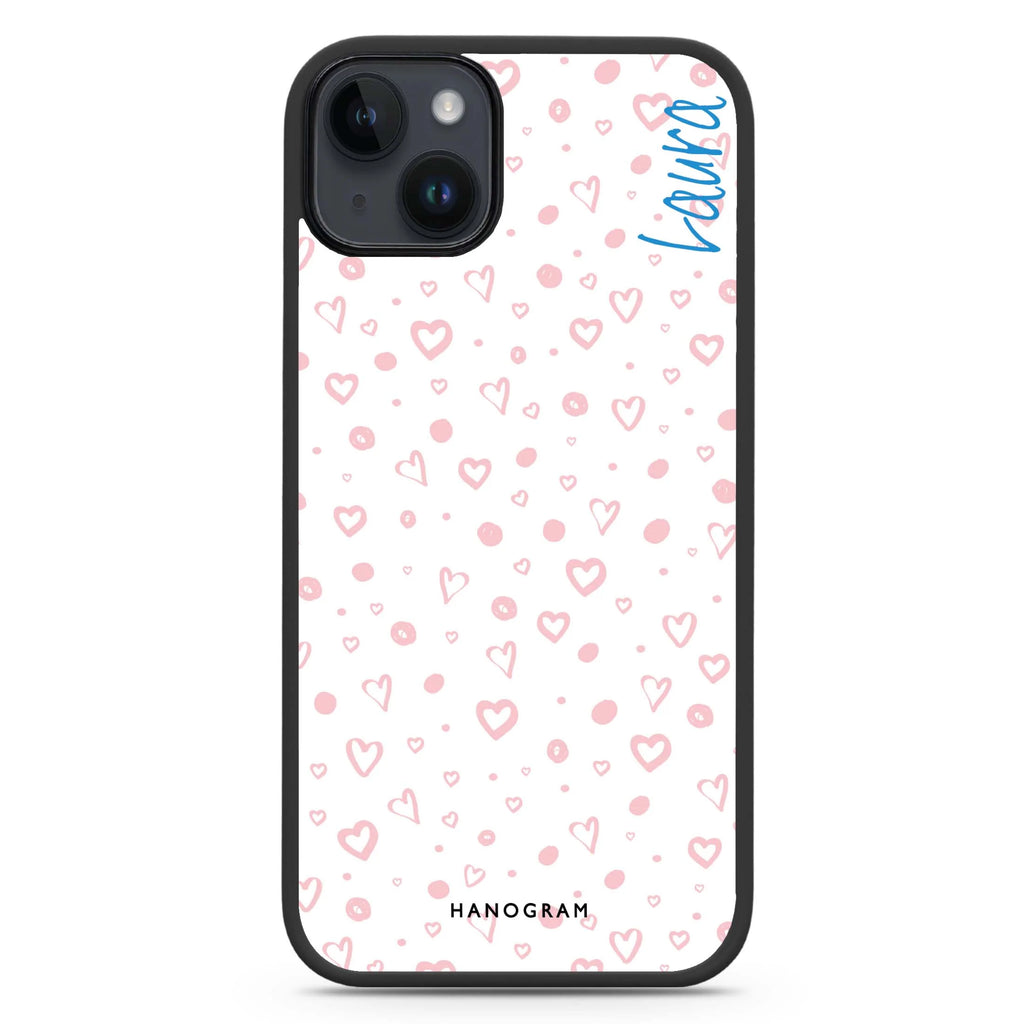 Pinky Hearts iPhone 14 Plus Magsafe 兼容防衝擊保護殼
